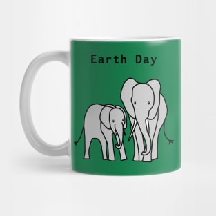 Earth Day Elephants Mug